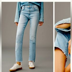 Mother Insider Crop Step Fray Jeans